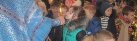 Воспитанники детского сада города Городище пришли на Божественную Литургию