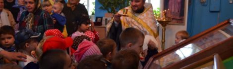 Покровский храм посетили воспитанники двух детских садов города Городище