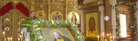 Престольный праздник в храме преподобного Серафима Саровского в поселке Чаадаевка