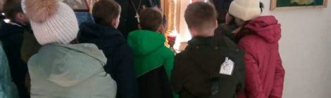 Священнослужитель встретился со школьниками средней общеобразовательной школы №1 г. Городище