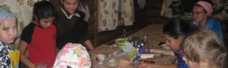 Мастер-класс по изготовлению медовых пряников в воскресной школе при Покровском храме