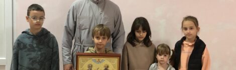 Встреча священника со школьниками