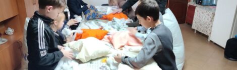 Школьники села Чаадаевка помогают госпиталям в зоне СВО