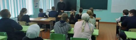 Встреча священника со школьниками села Павло-Куракино